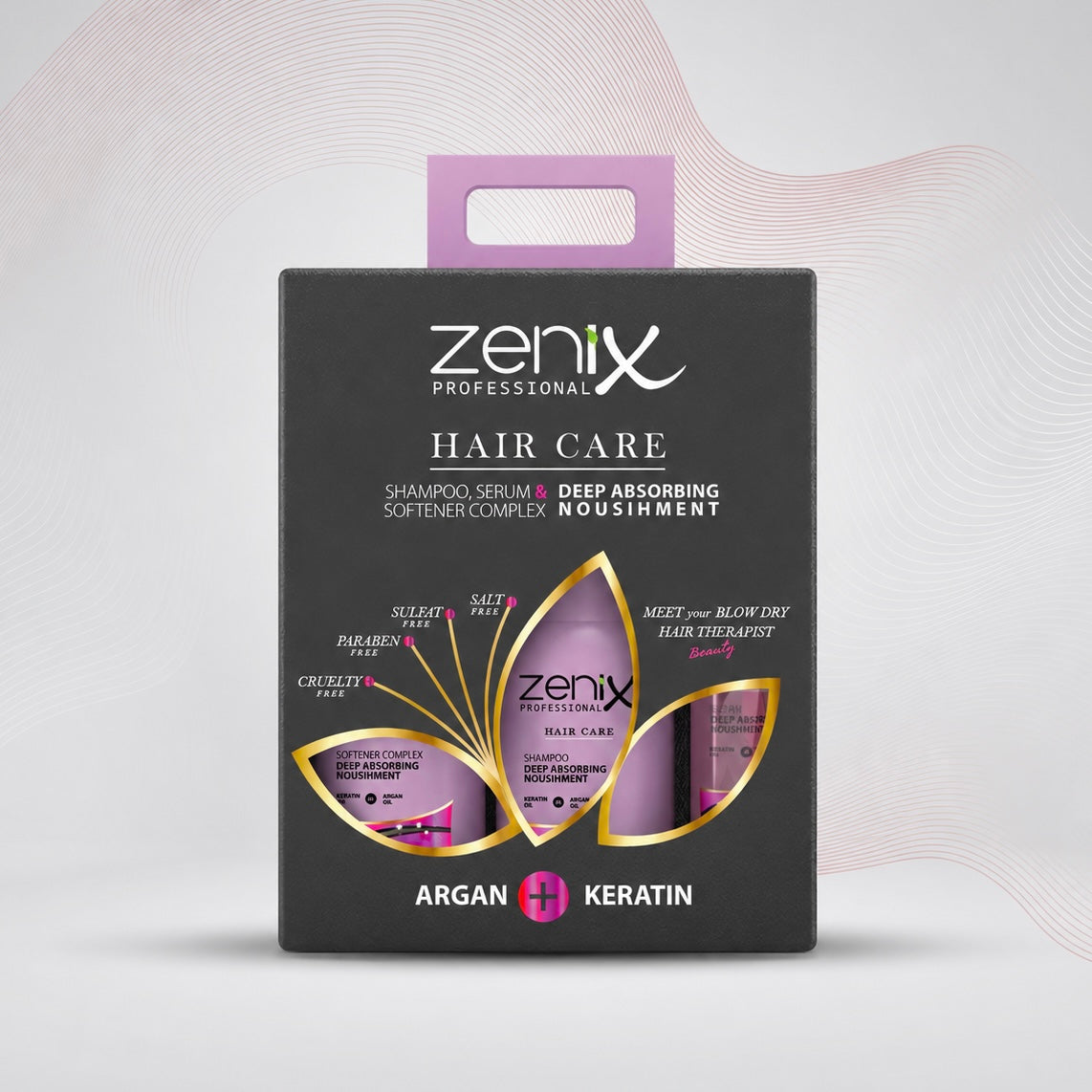Zenix Hair Care Treatment Argan Keratin Hair Kit