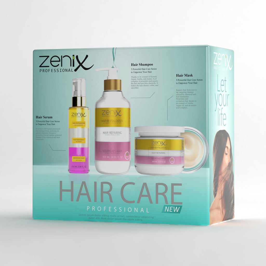 Zenix Set Kujdesi për Flokët me 3 Hapa