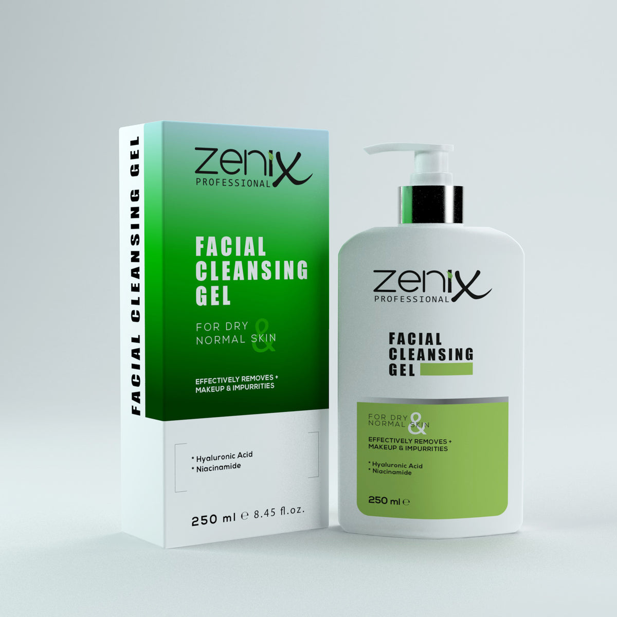 Zenix Xhel Pastrues për Fytyrën, Lëkurë e Thatë & Normale