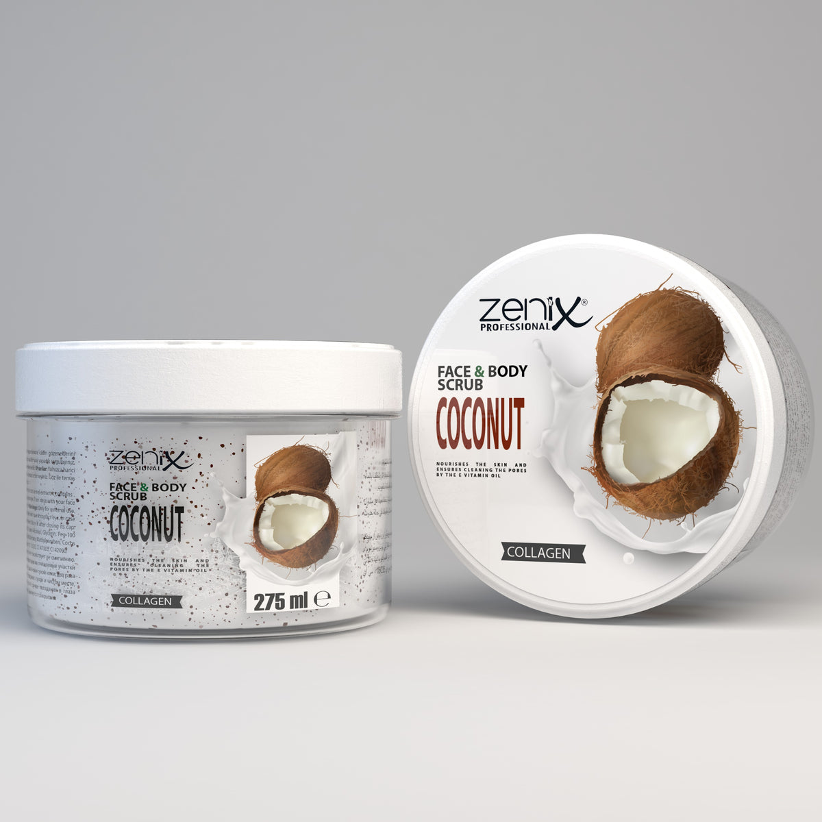 Zenix Skrab Ditor për Fytyrën Kokos 275 ml