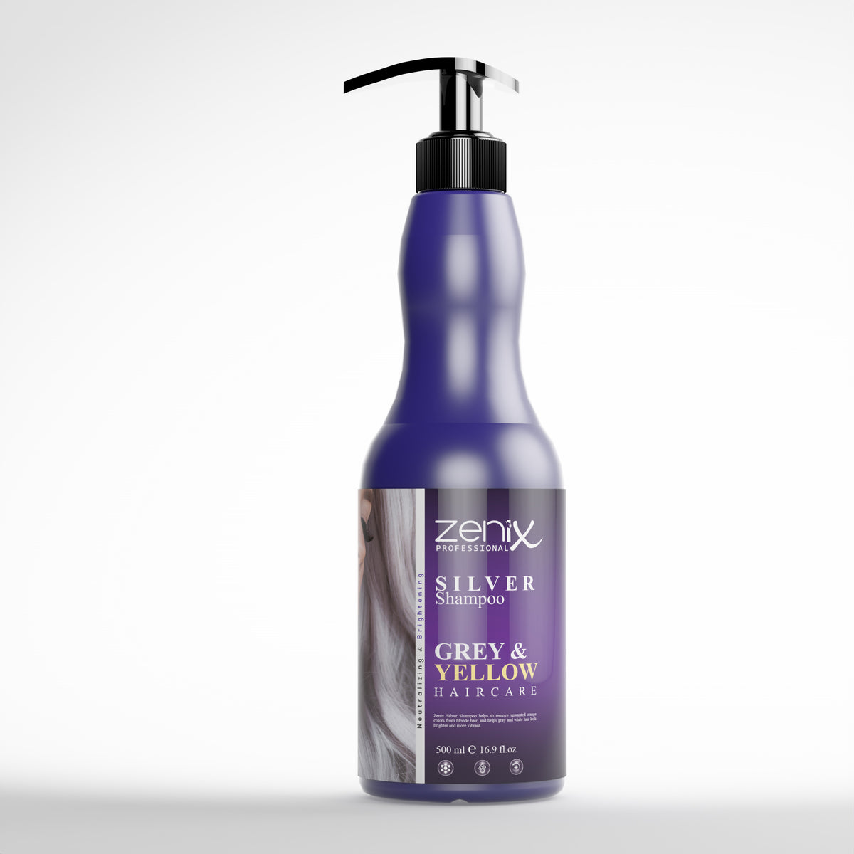 Zenix Shampo Silver për Flokë Gri dhe të Bardhë 500 ml