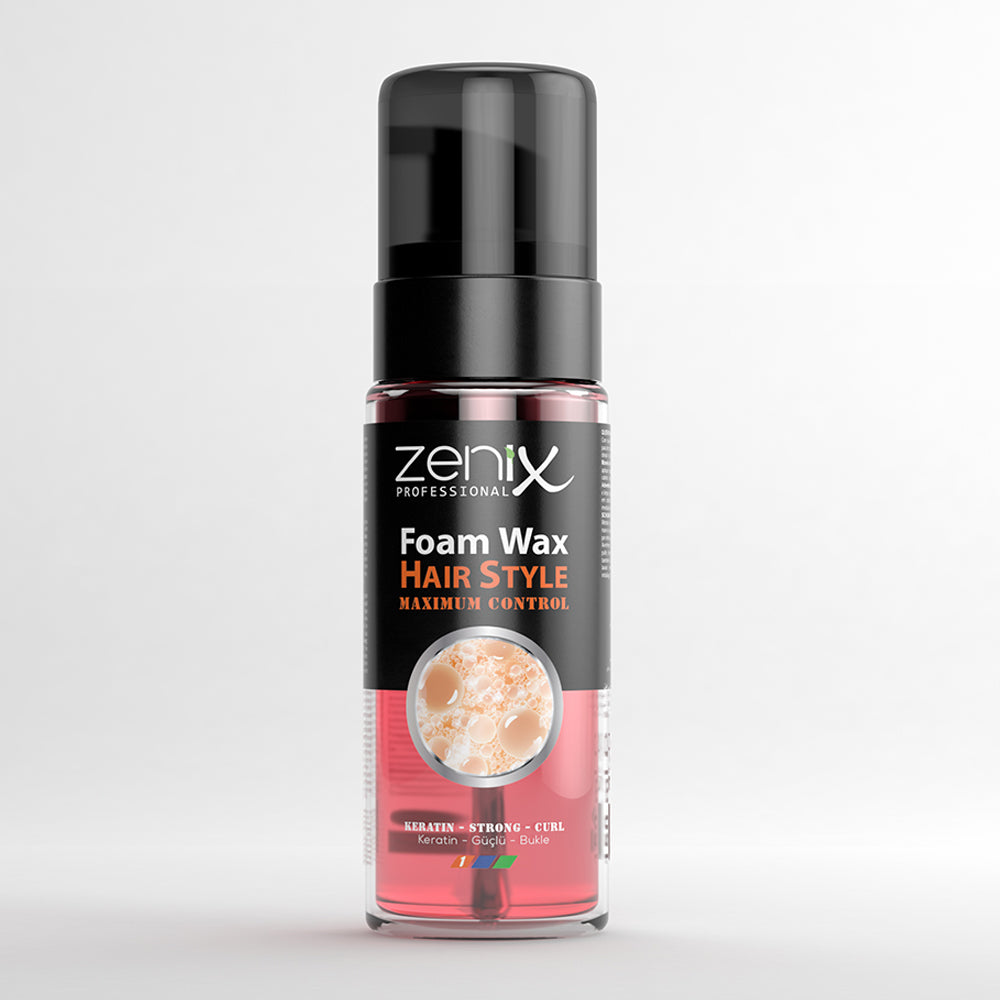 Zenix Men Series Foam Wax Keratin Strong Curl 150 ml