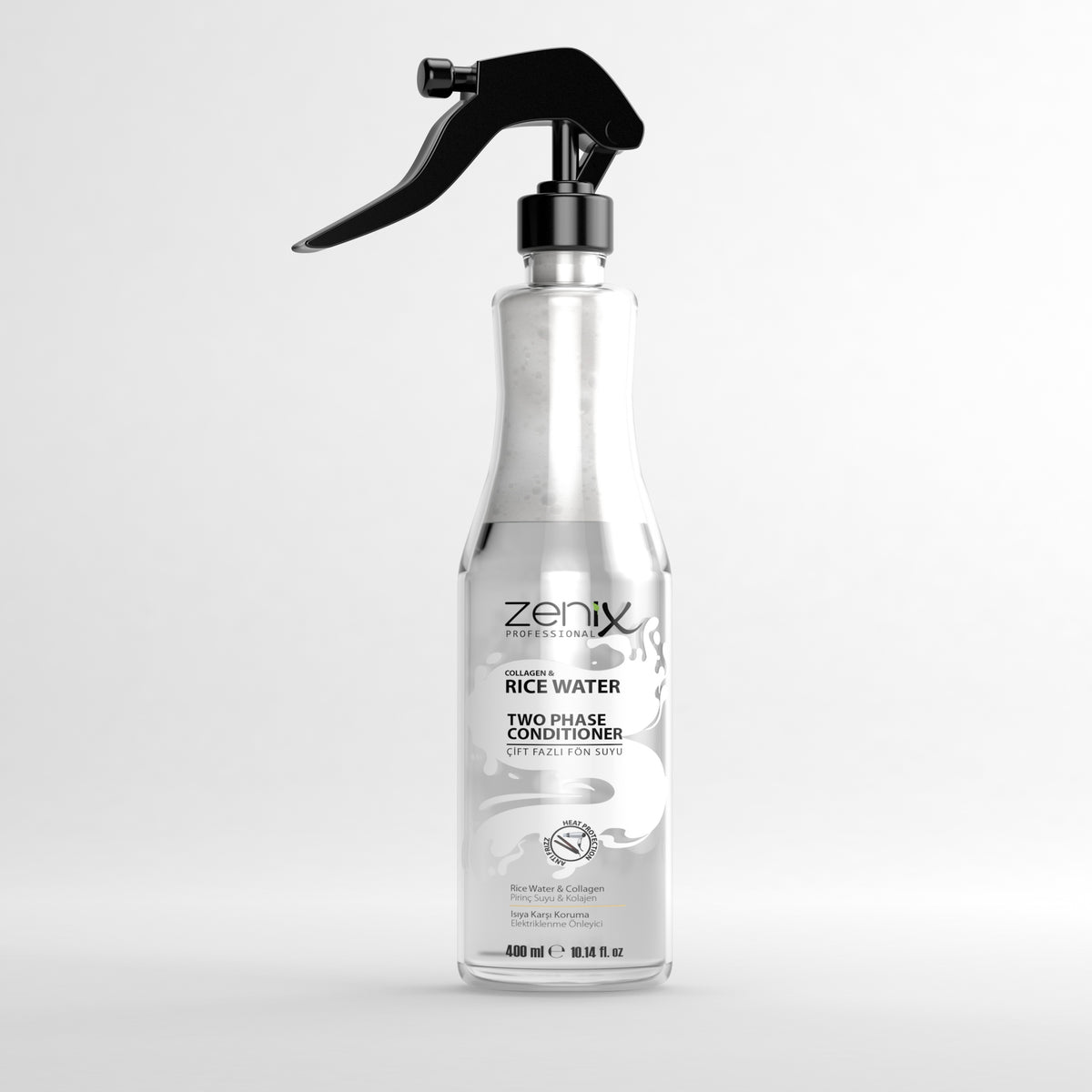 Zenix Two Phase Hair Conditioner Rice Water Collagen 400 ml